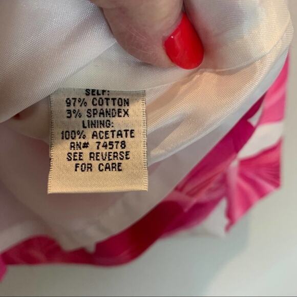 Cache pink and white flower jacket‎ Size L Pleated back RuffLe ballon sleeves - Picture 8 of 9